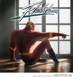 Funny photos funny Flash dancing super hero