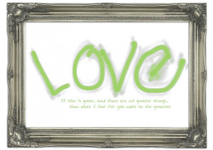 text quotes mural love quote if love is great lime green wall murals ...