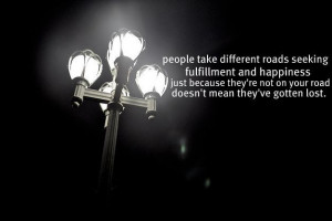 People Take Different Roads