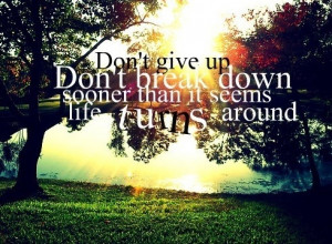 Nothing stays the same forever.