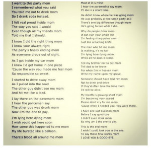 From google images. Argument: This poem is known as the Drunk Driving ...