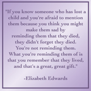 elizabeth edwards quotes losing a child