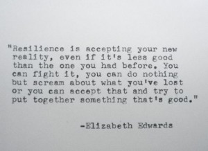 ... EDWARDS Inspirational Quote Made on Typewriter Resilience Quote