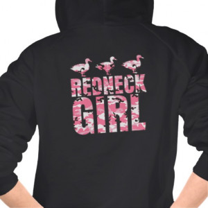 Redneck Girl Pink Camouflage Two Ducks Sweatshirt