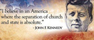 ... in an America where the separation of church and state is absolute