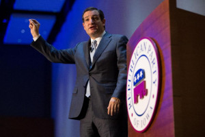 Sen. Ted Cruz (R-Texas) speaks Friday, Oct. 25, 2013, during the ...