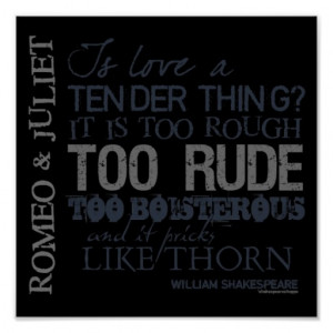 Romeo & Juliet Love Quote Poster