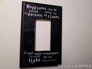 Happiness Can Be Found Quote Jumbo TOGGLE Light by DeeplyDapper, $10 ...