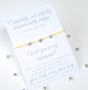 homepage > MY STORY ROCKS > 'WILL YOU BE MY BRIDESMAID?' QUOTE WISH ...
