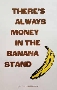 Arrested Development Banana Stand Quote Letterpress by wnybac, $25.00