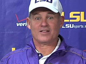 if you happen to tune into les miles weekly press conference you might ...