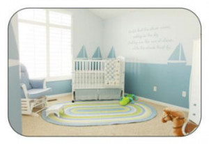 Baby Sailboat Nursery Theme Bedding and Room Decor Ideas