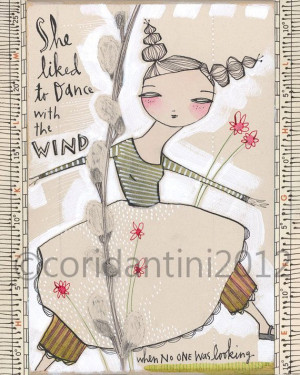 dancer folk painting an 8 x 10 limited edition