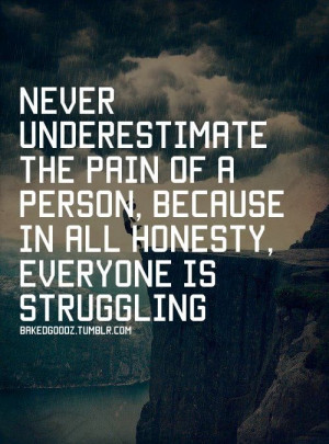 Never underestimate