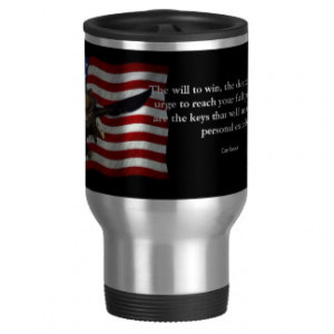 Patriotic US Flag Bald Eagles and Confucius quote Coffee Mug