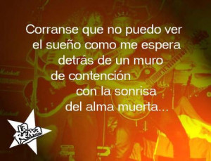 Quotes De Canciones De Banda Frases en im genes de la banda de rock
