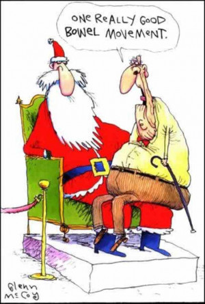 christmas funny comic sitting on santas lap