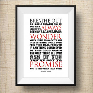 - Foo Fighters Quote Print, Foo Fighters Poster, Song music lyric ...