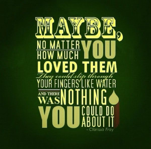 Awkward moment when clary fray describes how it feels to love a ...