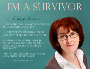 ... ! There I said it out loud and yes, I’m a survivor of sexual abuse
