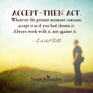 Present Moment-Eckhart Tolle quote