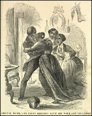 Solomon Northup meets his wife and children.