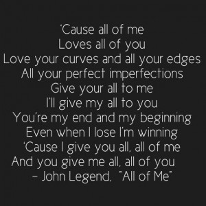 Perfection John Legend - All of Me