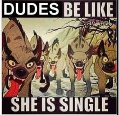Dudes be like she’s single More