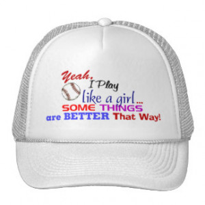 Yeah I Play Like A Girl Trucker Hats