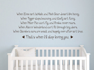When Elmo isn't ticklish, and Pooh bear quote vinyl wall decal