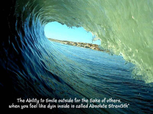 The Ability to Smile outside for the Sake of others,
