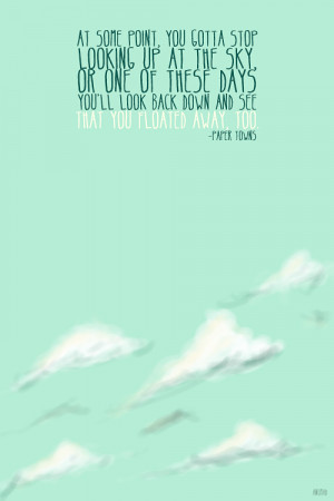 Favorite Quotes from ‘Paper Towns’ by John Green.