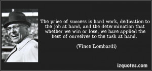 Quote On Dedication And Hard Work