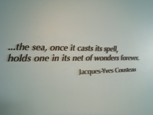 the walls of the mba are peppered with quotes about the sea this one ...