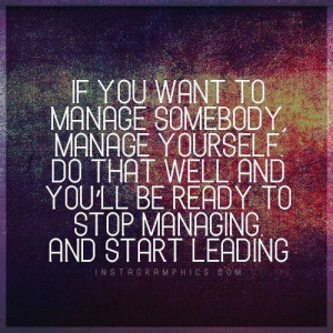 Quote/managing & leading