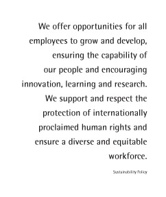 ... proclaimed human rights and ensure a diverse and equitable workforce