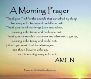 Prayer for Morning