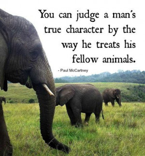 You can judge a man'a true character by the way he treats his fellow ...