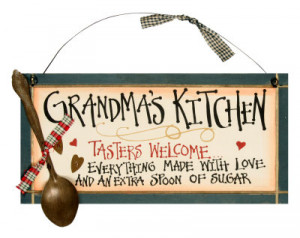 Grandma's Kitchen Wood Sign