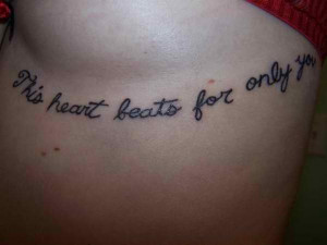 tattoo-quotes-this heart beats for only you