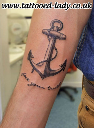 anchor tattoo with quote anchor tattoos with quotes for girls