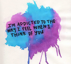 sweet quotes - I'm addicted - Chalknot.com | We Heart It