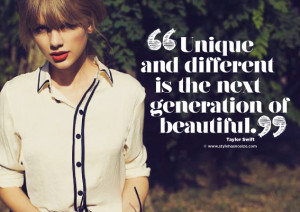 Taylor Swift: Unique and different
