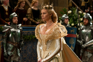 Charlize Theron as the Evil Queen Ravenna in her wedding dress