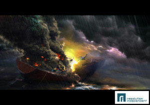 High Seas movie Picture (2d, illustration, ship, crash, wreck)