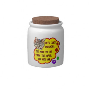 Cats Are Magical Candy Jar