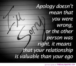 Quotes Sorry