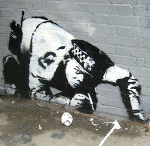 Graffiti and stencils - Stencil art