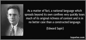 More Edward Sapir Quotes
