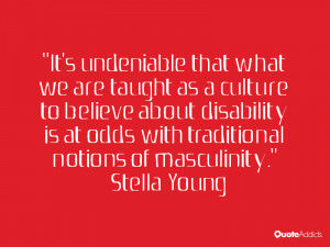 It's undeniable that what we are taught as a culture to believe about ...